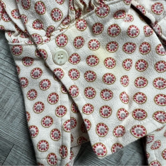 FREE PEOPLE Boho Cropped Button Down Indian Print Shirt - Picture 11 of 16